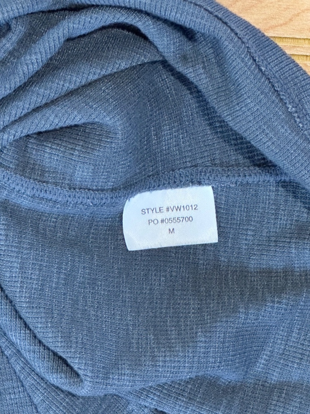 Vuori Navy Ribbed Racer Back - Medium - Picture 2 of 4